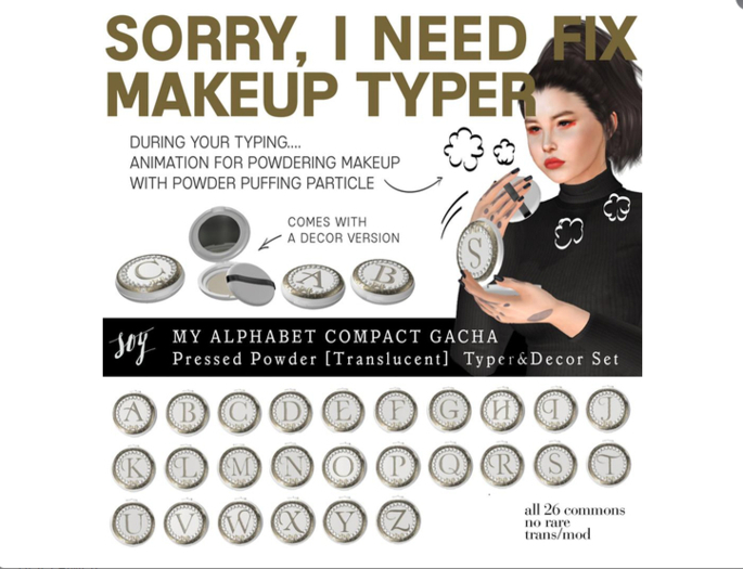 Soy. My Alphabet Compact TYPER [C]