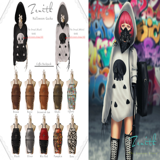 AntiSocial Gacha / =Zenith=The Dread (White) - RARE