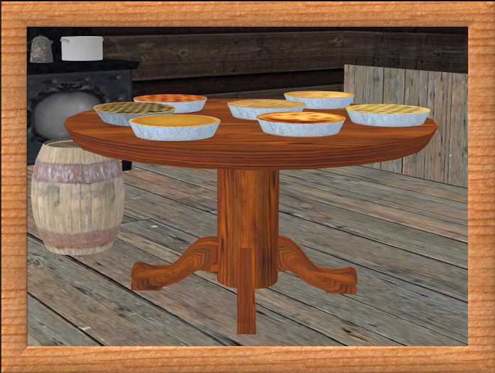 Round Oak Table