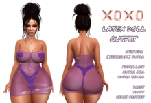 XOXO - LATEX DOLL OUTFIT FOR KUPRA Light Purple