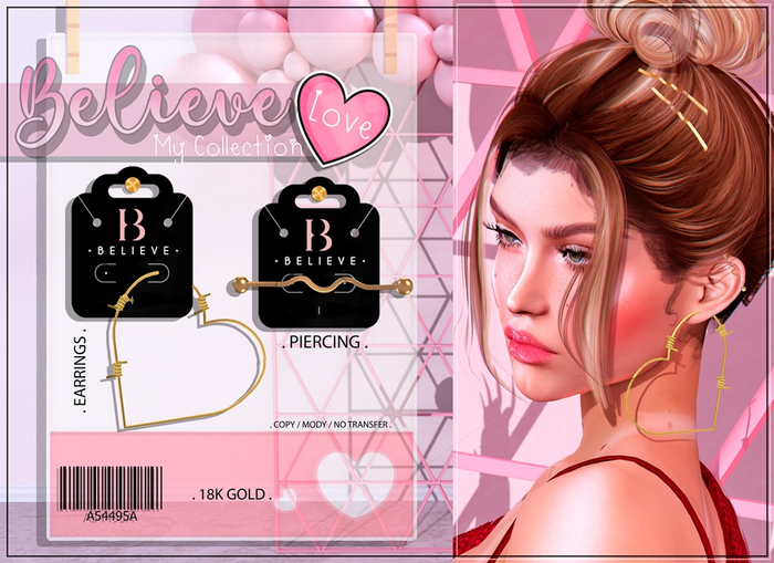 :: Believe ::Earrings Piercing::..