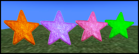 Coloured Christmas Star SET (box)