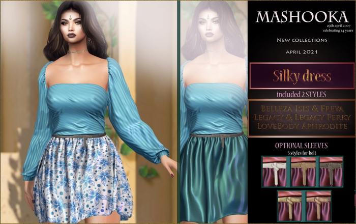 Mashooka 'Silky dress' BLUE 
