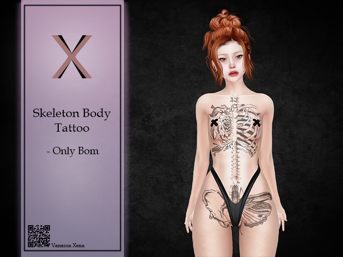 -VX- Skeleton Body Tattoo