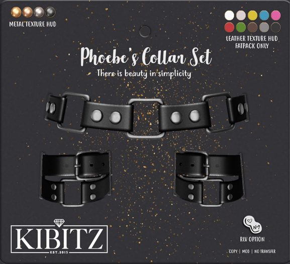 Kibitz - Phoebe's collar set - white