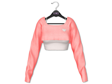 Loki - Nancy Crop Sweater & Top - Peach