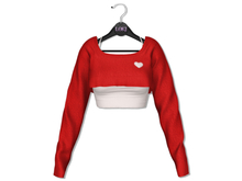 Loki - Nancy Crop Sweater & Top - Red
