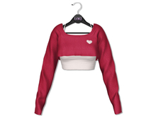 Loki - Nancy Crop Sweater & Top - Wine