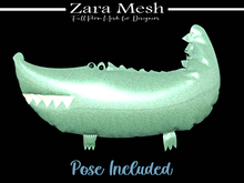 Zara Mesh - Beach - Croco Rocco Floater w Pose - FULL PERM MESH