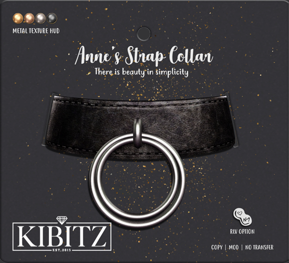 Kibitz - Anne's  strap collar - brown
