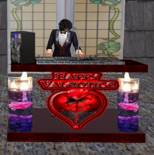 valentine DJ  desk Booth