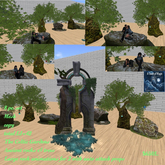 Celtic Gardens ancient trees & rocks for 2-BOX