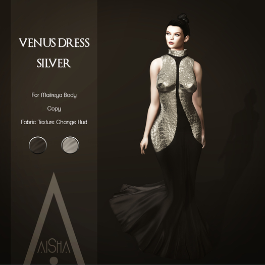 .AiShA. Venus Dress Silver 