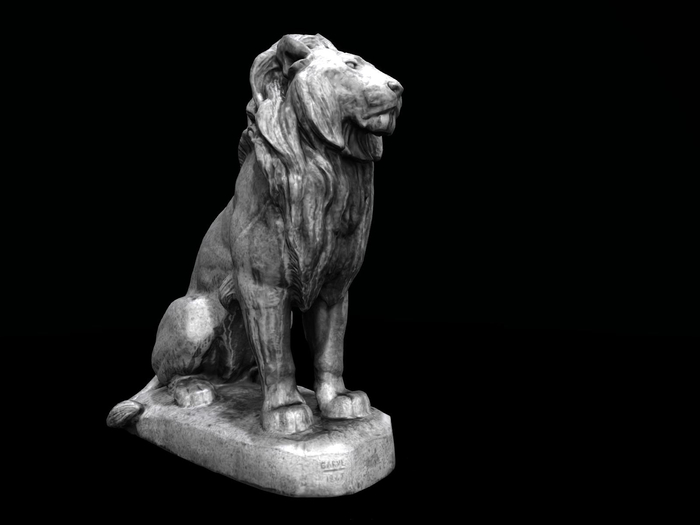 Full Perm CCA Scanned Statue "Seated Lion"