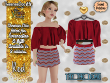< SP > Chevron Chic for TW/BYB - Red
