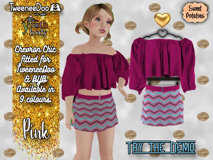 < SP > Chevron Chic for TW/BYB - Pink