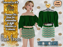 < SP > Chevron Chic for TW/BYB - Dark Green
