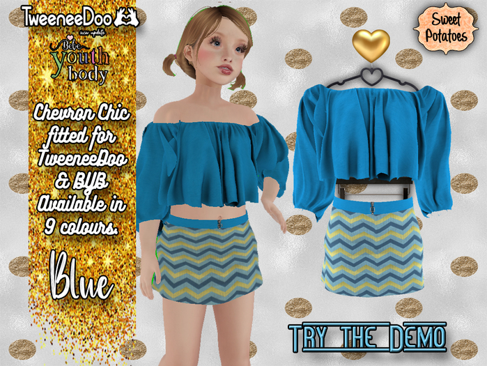 < SP > Chevron Chic for TW/BYB - Blue