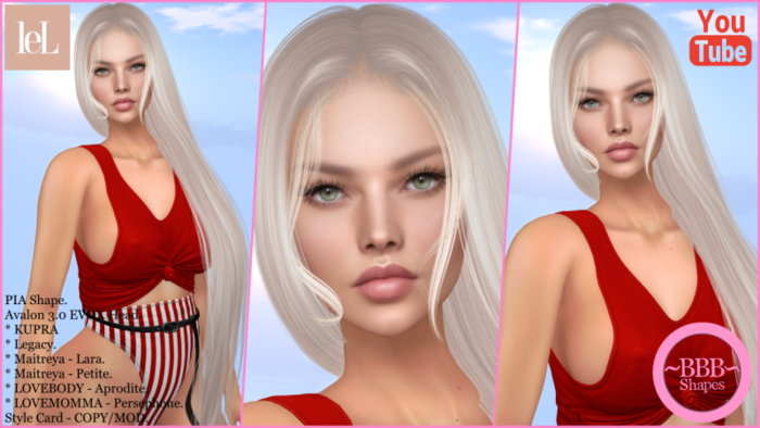 ~BBB~ PIA Shape - LeL -  Avalon Head 3.0 EVOX
