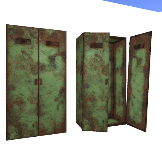 Old metal Locker v7 Mesh