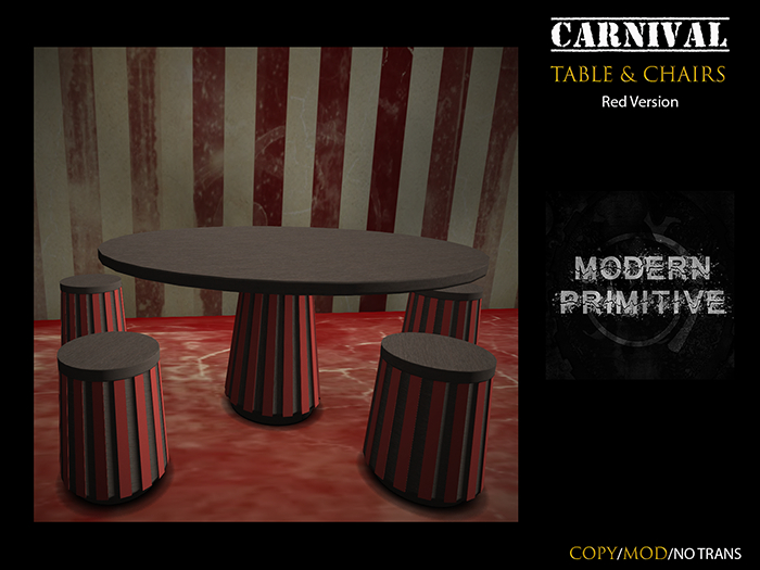 {MP} Carnival Table & Chairs - Red (Add to Unpack)