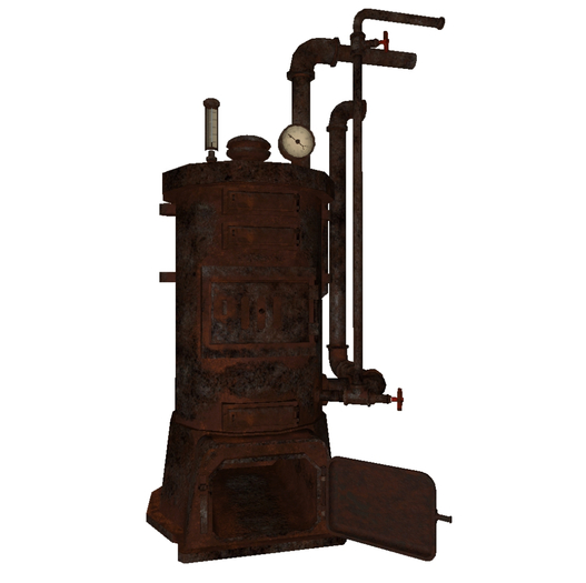 Old iron boiler Mesh