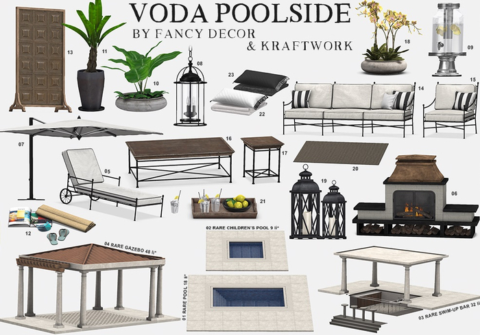 1. Fancy Decor + KraftWork Voda Pool RARE