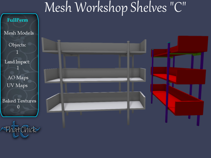 ~tc~ Mesh Workshop Shelves C FullPerm Kit