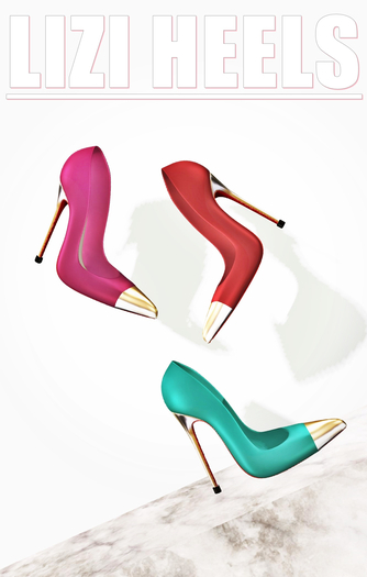 [ZIA]-Lizi Heels Cherry