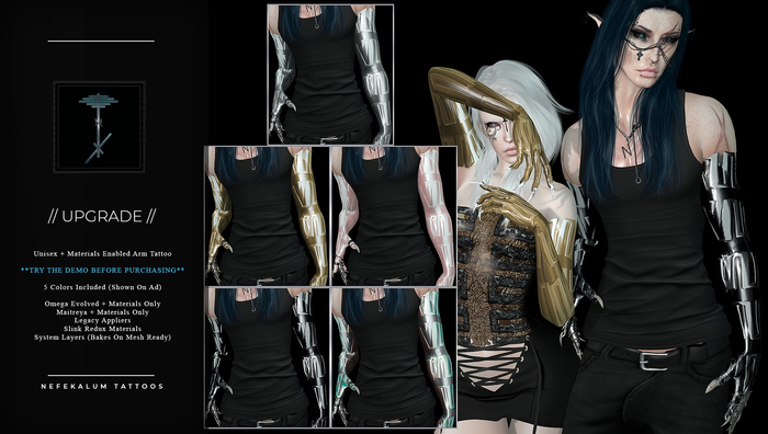 Nefekalum Tattoos - Upgrade // Add