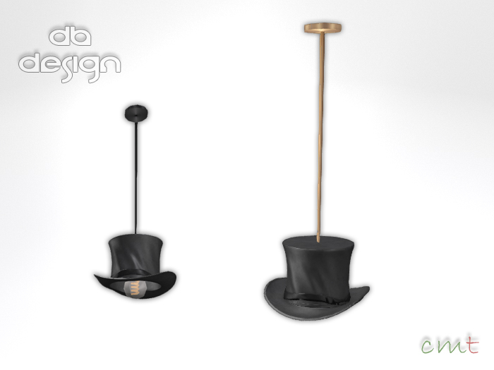 ::db:: Gentleman Top Hat Ceiling Lamp Brass