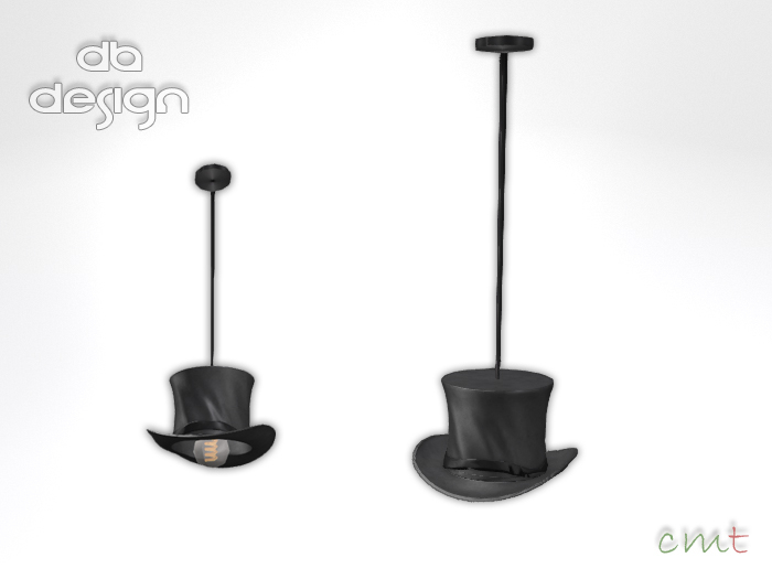 ::db:: Gentleman Top Hat Ceiling Lamp Black