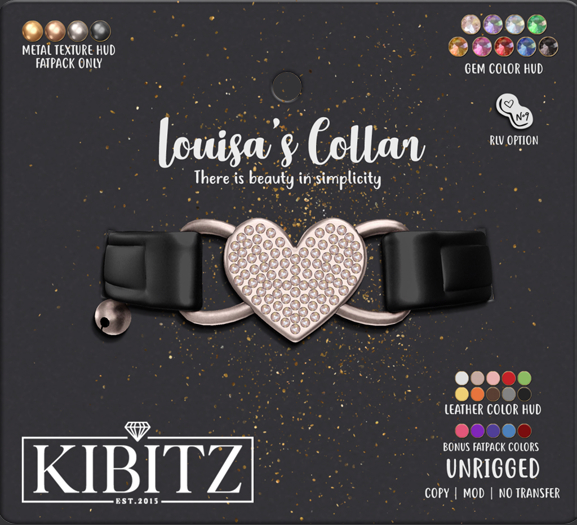 Kibitz - Louisa's collar - copper