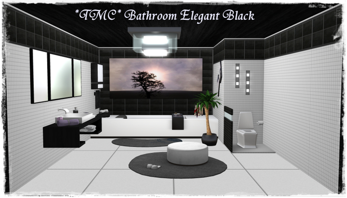 ~TMC~Backdrop Bathroom Elegant Black