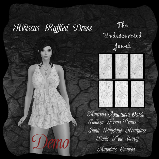~J~ Hibiscus Ruffled Dress DEMO