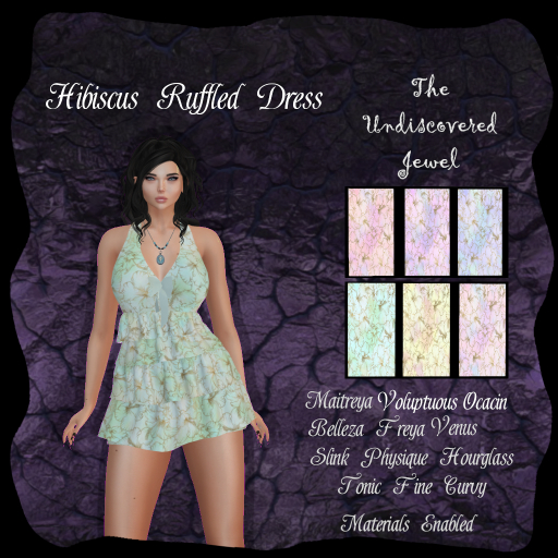 ~J~ Hibiscus Ruffled Dress