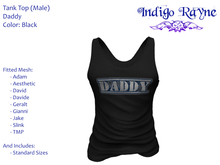 Mens Tank - Daddy - Black
