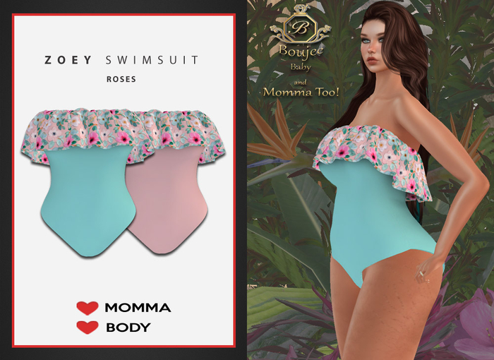 {BB} Zoe Swimsuit-Roses 