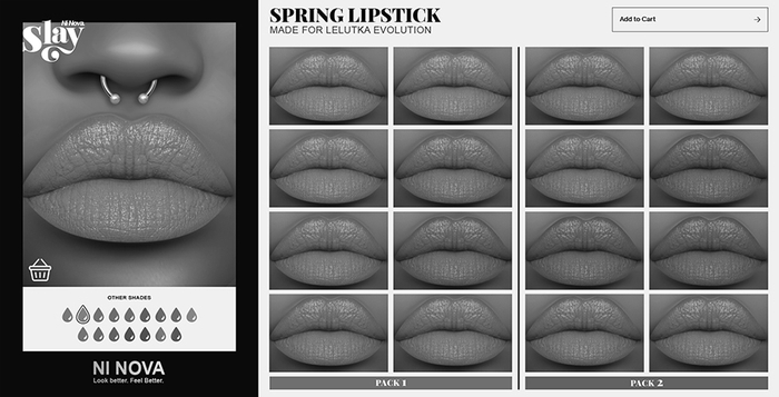 NI NOVA. Spring (Lelutka Evolution) Pack 1 (DEMO 1)