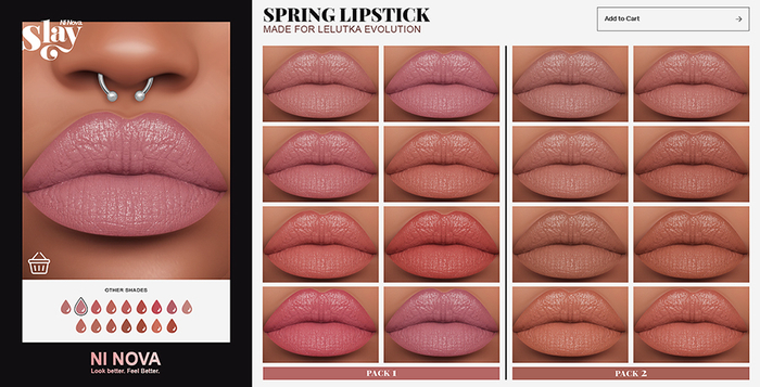 NI NOVA. Spring (Lelutka Evolution) Pack 1 (Unpacker)