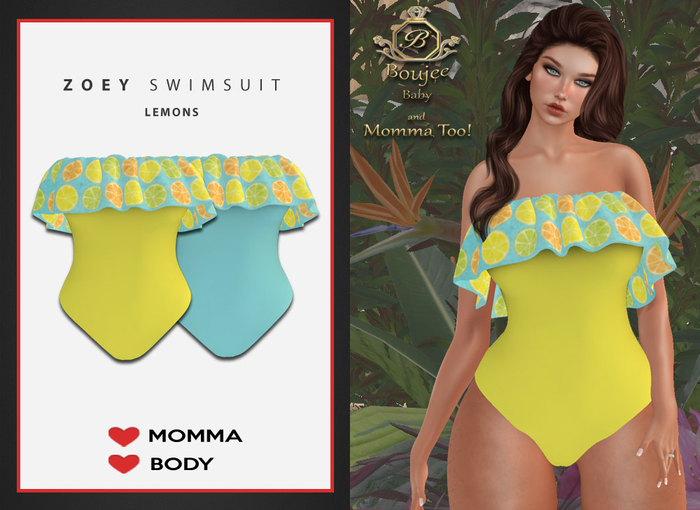 {BB} Zoe Swimsuit-Lemons 