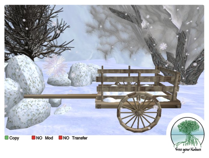 FYN - Snowy Wooden Cart -