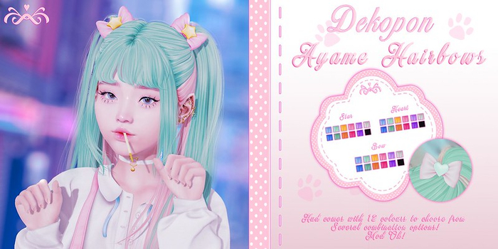 .Dekopon. Ayame Hairbows