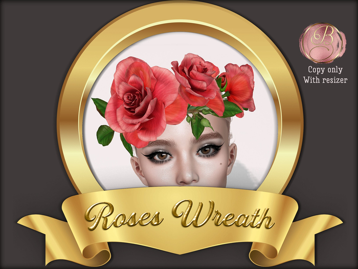 Boudoir Roses Wreath Red