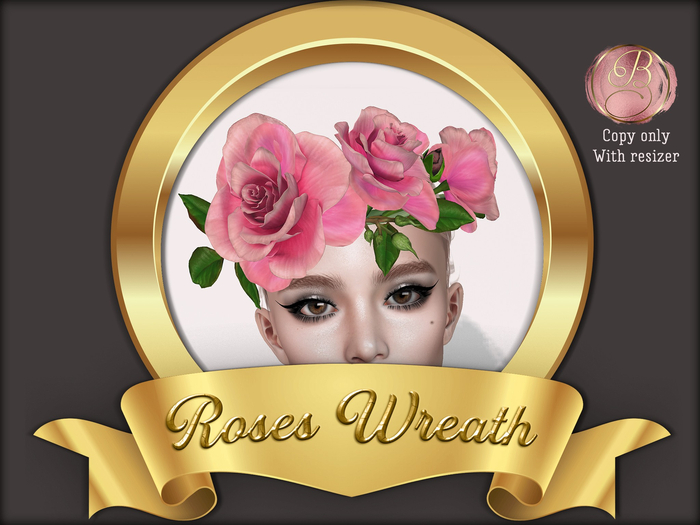 Boudoir Roses Wreath Pink
