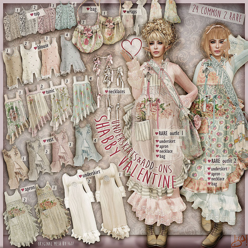 !gO! Shabby Valentine - bag - Slink Hourglass