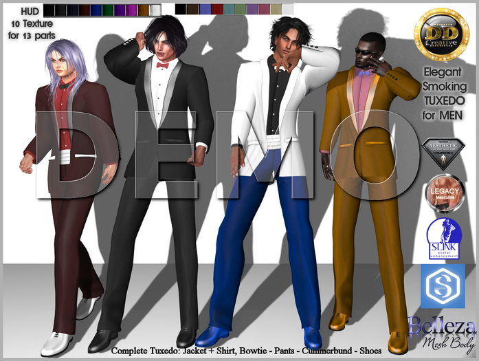 ☾ⅅⅅ☽ ◉ Elegant Smoking TUXEDO for MEN ◉ [ DEMO ] 