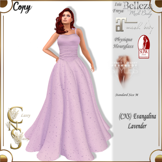 (CNS) Evangalina Gown Purple Rose