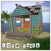 SHAQUE D'AMOUR - teal Beach hut