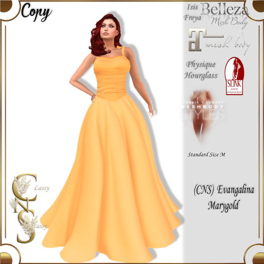 (CNS) Evangalina Gown Marigold